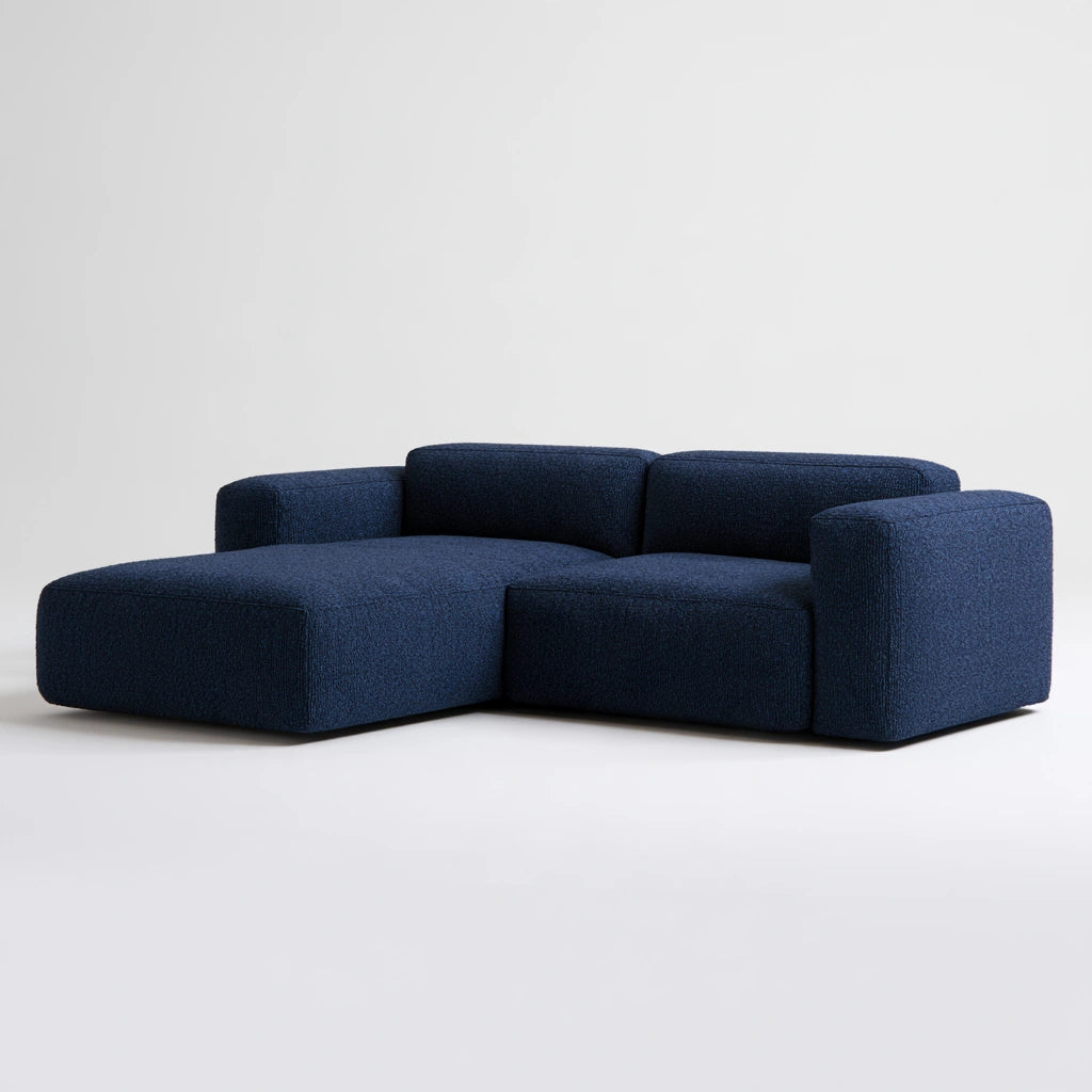 Modułowa sofa narożna, tapicerowany tkaniną, kolor: szary